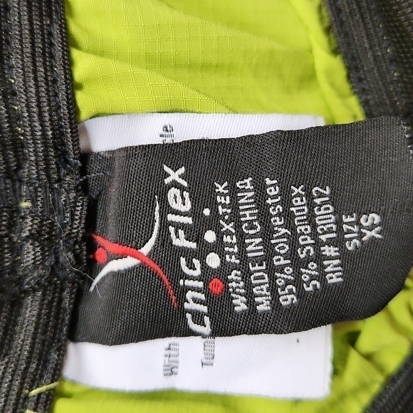 𝅺chic flex scrub pants women's Size XS green elastic waist - Picture 3 of 6